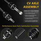 Front Driver Side CV Axle for Yamaha Rhino 450 660 (2006–2007)