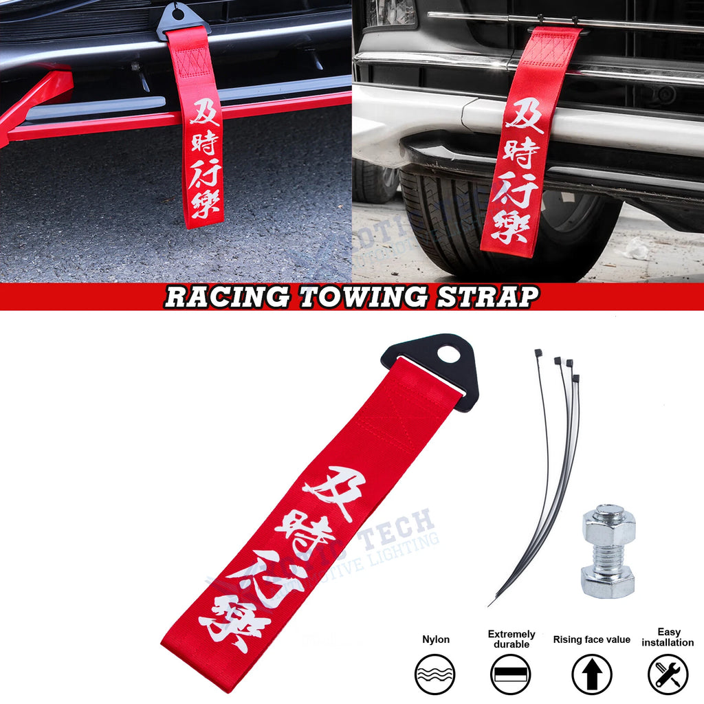 Nylon Carpe Diem Racing Tow Strap for Universal Car Bumper (Universal)