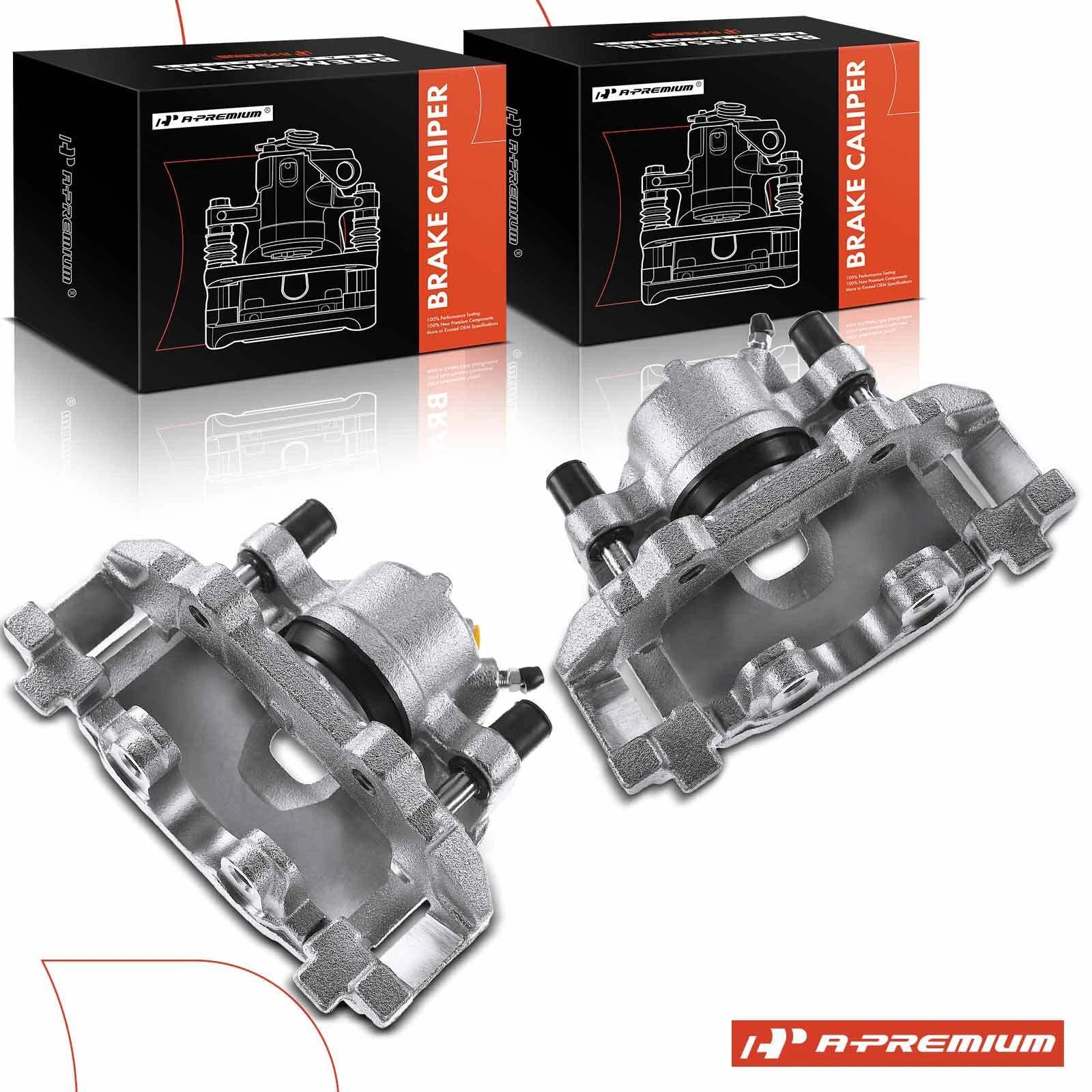 Pair Front Brake Calipers with Bracket for Ford Escape Focus (2013–2020)