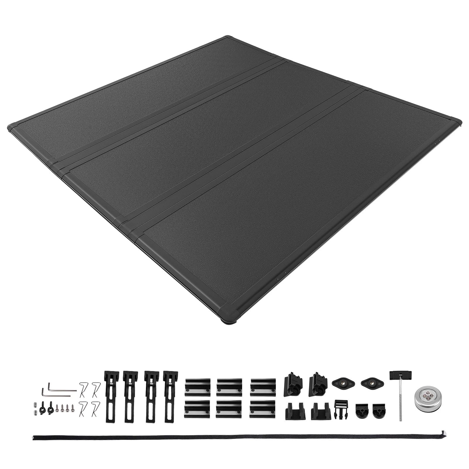 Hard Tonneau Cover for Toyota Tacoma (2005–2015) 5ft Tri-Fold FRP PP Waterproof