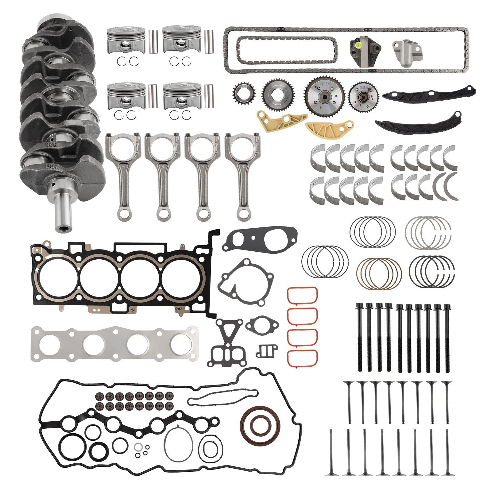 Engine Rebuild Kit and Crankshaft for Hyundai Sonata Kia Sportage (2013–2016)