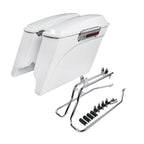 5" Stretched Hard Saddlebags with Conversion Bracket for Harley Softail (1984–2017)