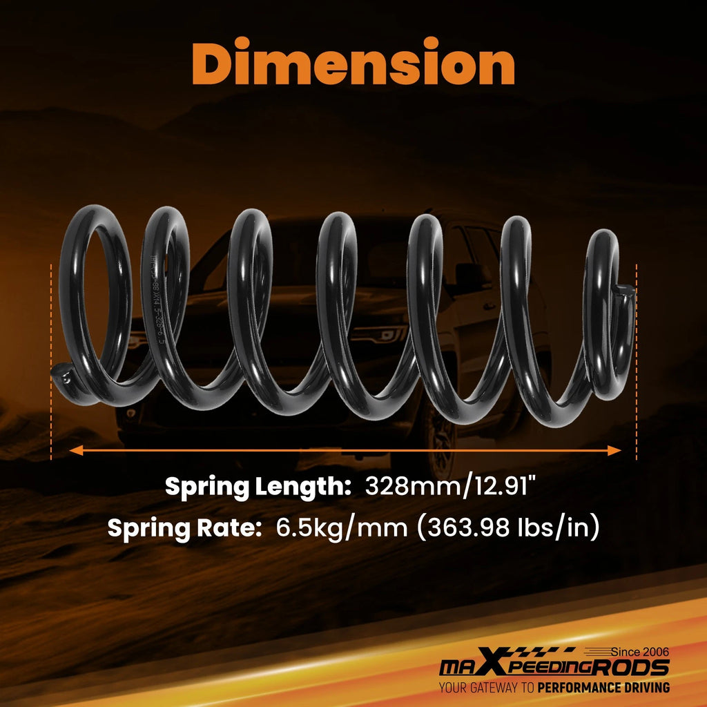 Set of 2 Front Drop Suspension Springs for GMC Canyon (2004–2012) 2WD
