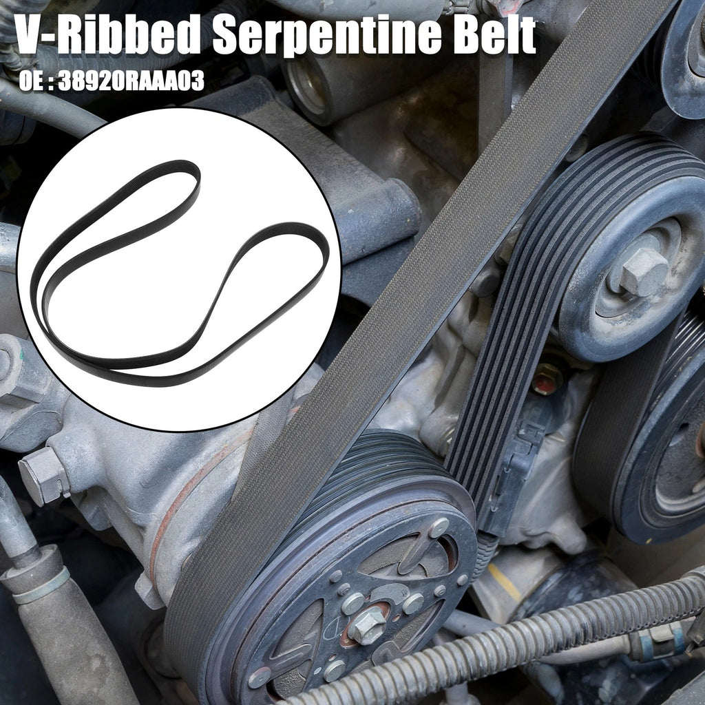 V-Ribbed Serpentine Drive Belt No. 38920RAAA03 for Honda Accord (2003–2007)