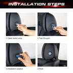 Front Seat Headrest Button Ring Cover for Mercedes C-Class (2015-2021)