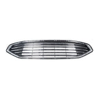 Front Upper Grille for Ford Fusion (2017-2018) Black Chrome Mesh