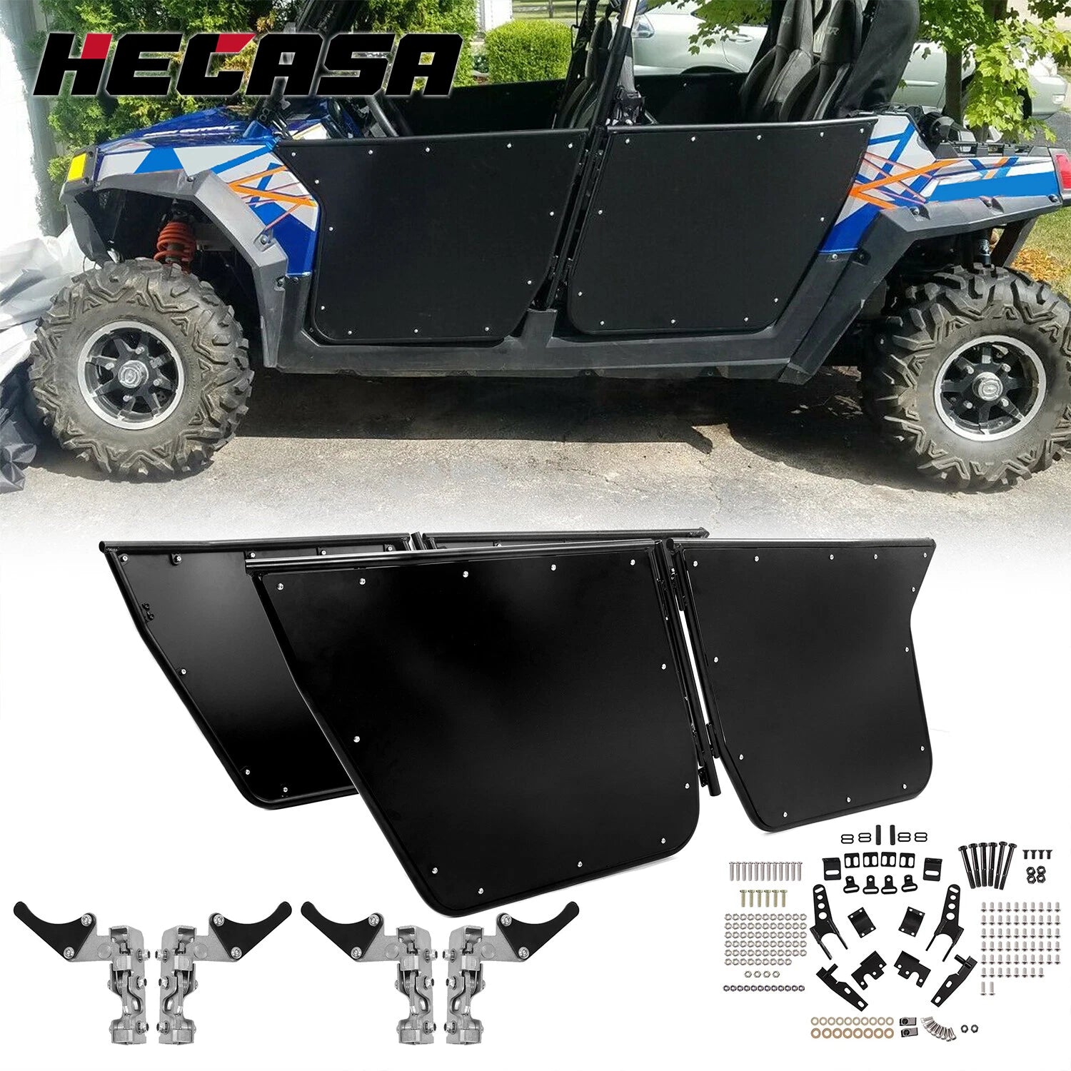 Aluminum Lower Half Doors for RZR 4 800, RZR XP4 900 (2010–2014)