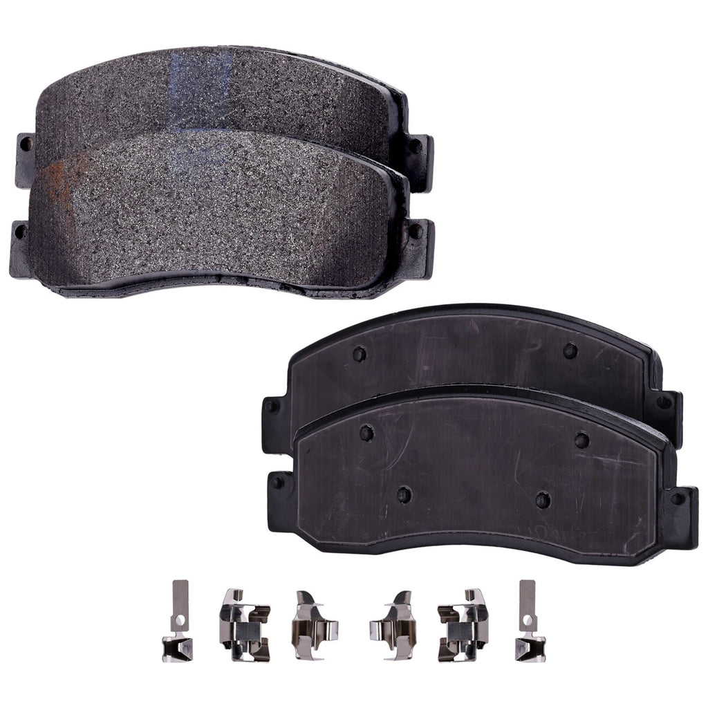 Disc Brake & Pad Kit for Ford F-350 Super Duty (2007) Front & Rear Semi-Metallic