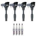 Set of 4 Ignition Coils & NGK Platinum Spark Plugs for Equinox Malibu (2010–2017)