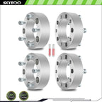 Set of 4 Wheel Spacers 2" 5x5.5 1/2" Studs for Ford F-150 Bronco Jeep CJ5 CJ7 Dodge