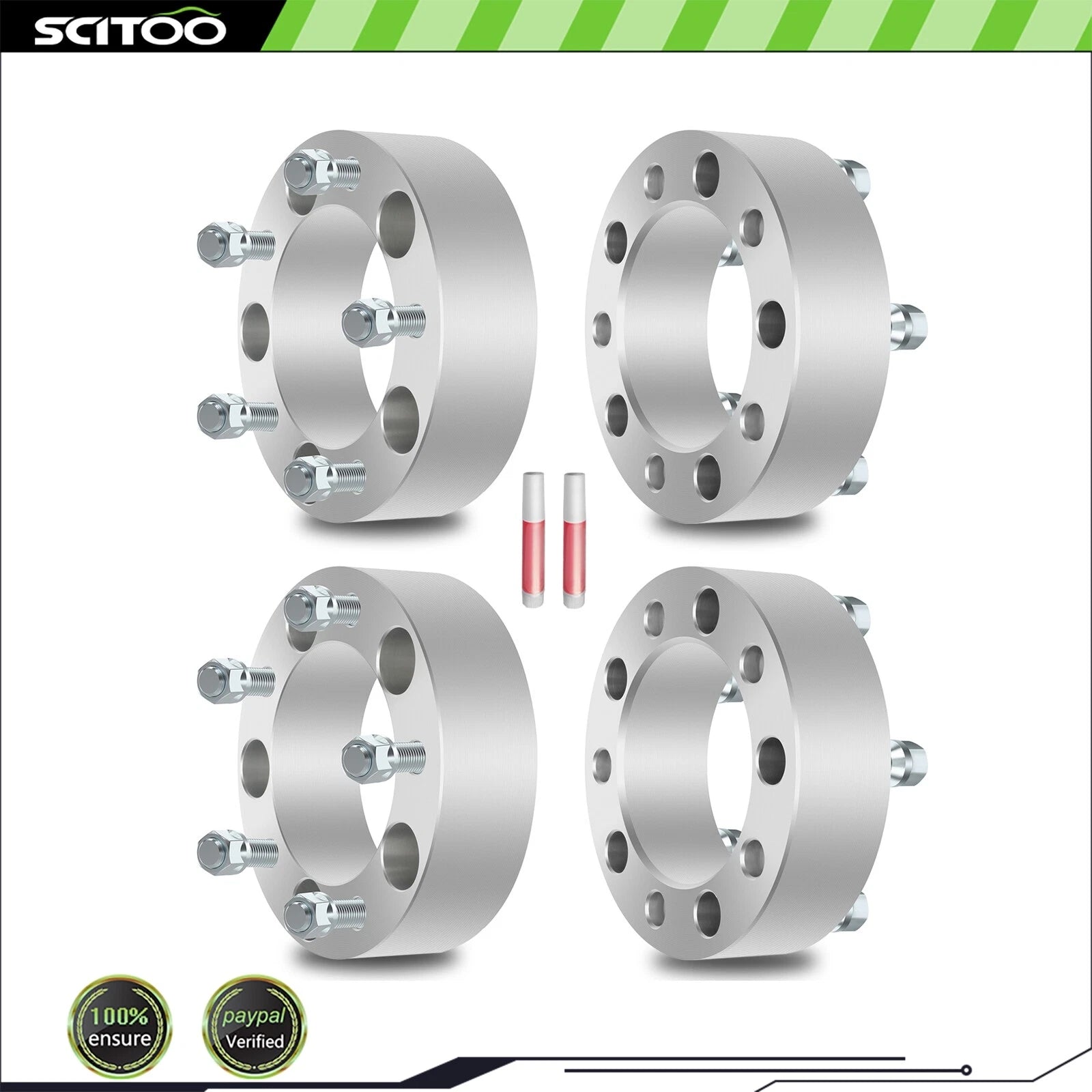 Set of 4 Wheel Spacers 2" 5x5.5 1/2" Studs for Ford F-150 Bronco Jeep CJ5 CJ7 Dodge