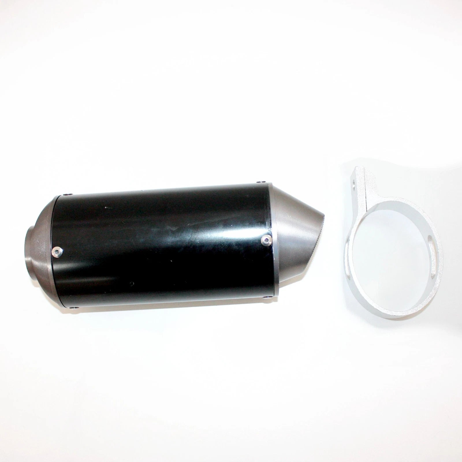 Chrome CNC Exhaust Muffler + Clamp for 125cc 160cc Pit Pro Dirt Bike (2010–2023)