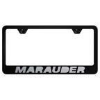Etched on Black License Plate Frame - Officially Licensed for Mercury Marauder