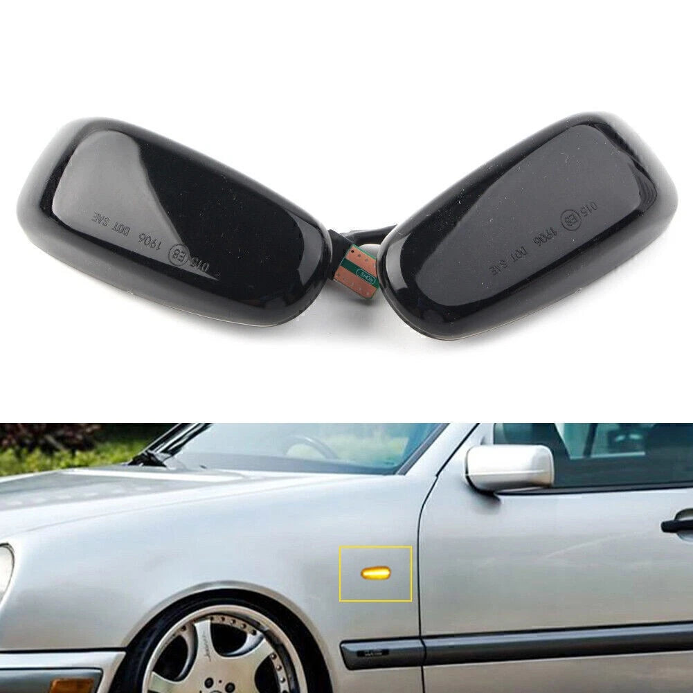 LED Dynamic Side Marker Turn Signal Light for Mercedes Benz C E CLK (–2023)
