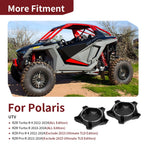 Matte Flash Black Rim Cap 5 Lug for Polaris RZR Turbo Pro R 4 (2022–2024)
