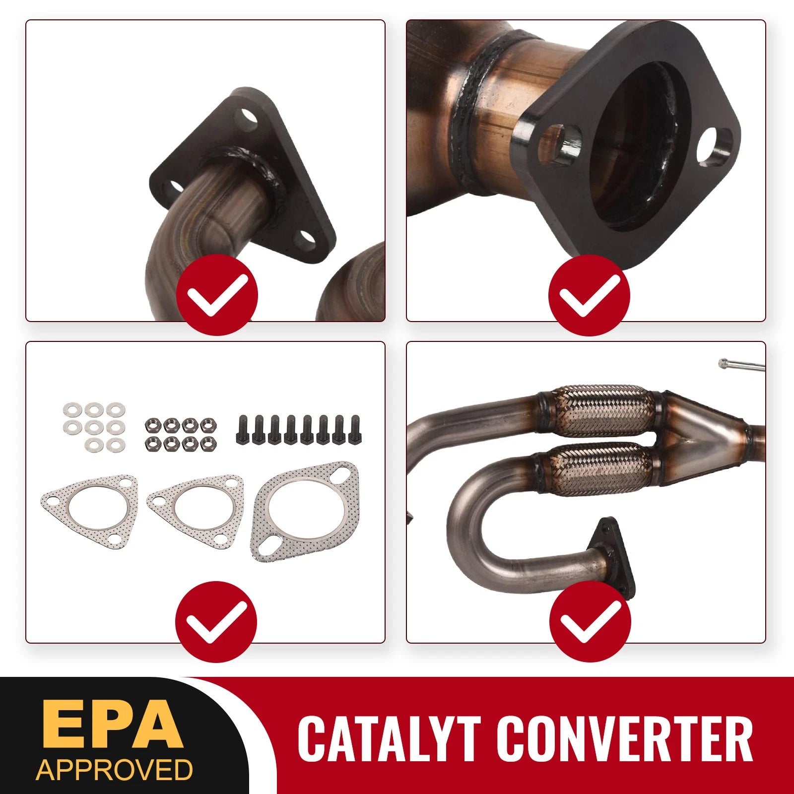 Front Catalytic Converter with Flex Y-Pipe for Nissan Murano (2003-2007)