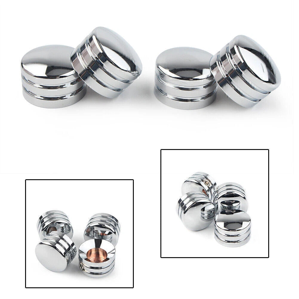 4X Chrome Head Bolt Covers for Harley Sportster XL883 (1986–2023)