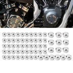 Chrome Engine Topper Screw Bolt Cap Kit for Harley Twin Cam Softail (2000-06)