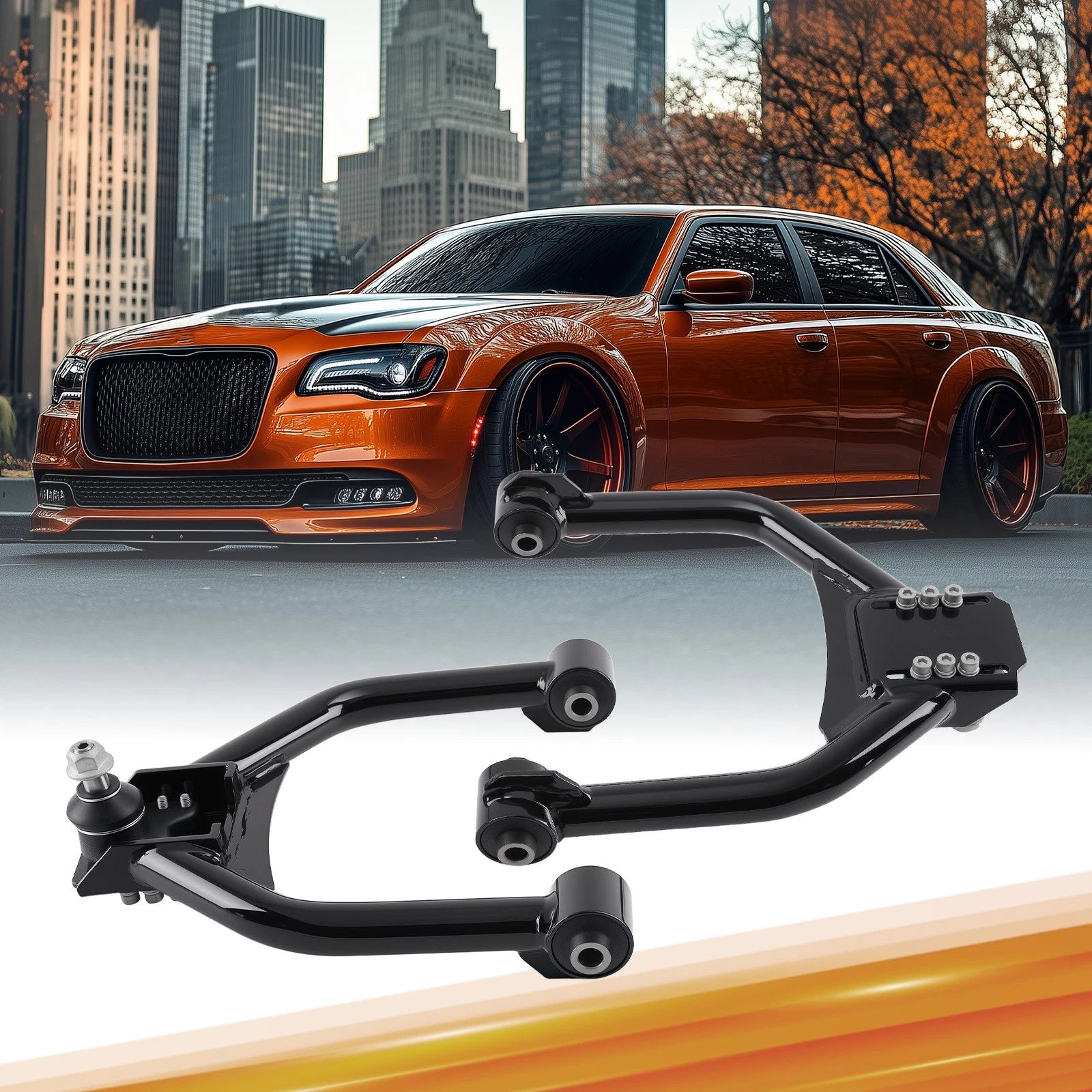 2X Adjustable Front Upper Control Camber Arms for Dodge Challenger (2008-2023)