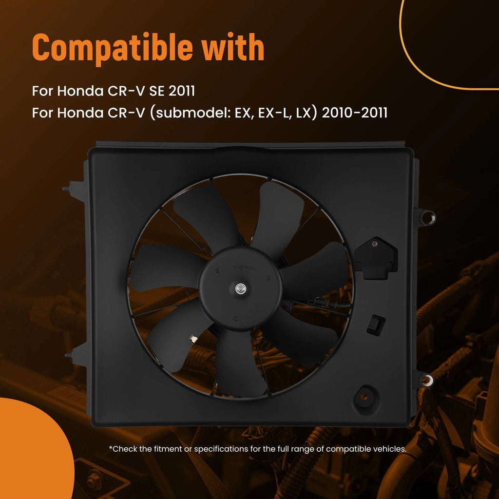 Cooling Fan Assembly for Honda CR-V (2010–2011) 38615REZA01