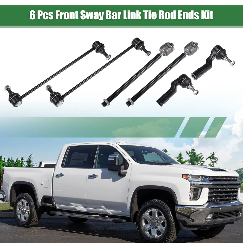 6pcs Front Suspension Kit Tie Rod End Sway Bar Link for Ford C-Max (2013–2014)