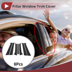 Door Pillar Window Trim for Hyundai Sante Fe (2006–2012) Black