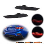 3-in-1 Rear Tail Fog Light Sequential Turn Signal Smoked for Chevy Cruze