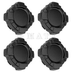 Set of 4 Black Wheel Center Caps for Polaris General 1000 (2016–2025)
