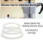 Replacement Gasket Seal for Coffee Espresso Moka Stove Pot (Silicone Rubber)