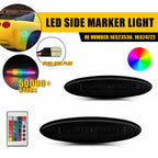 2X RGB LED Rear Side Marker Lights for Chevrolet Corvette C5 (1997–2004)