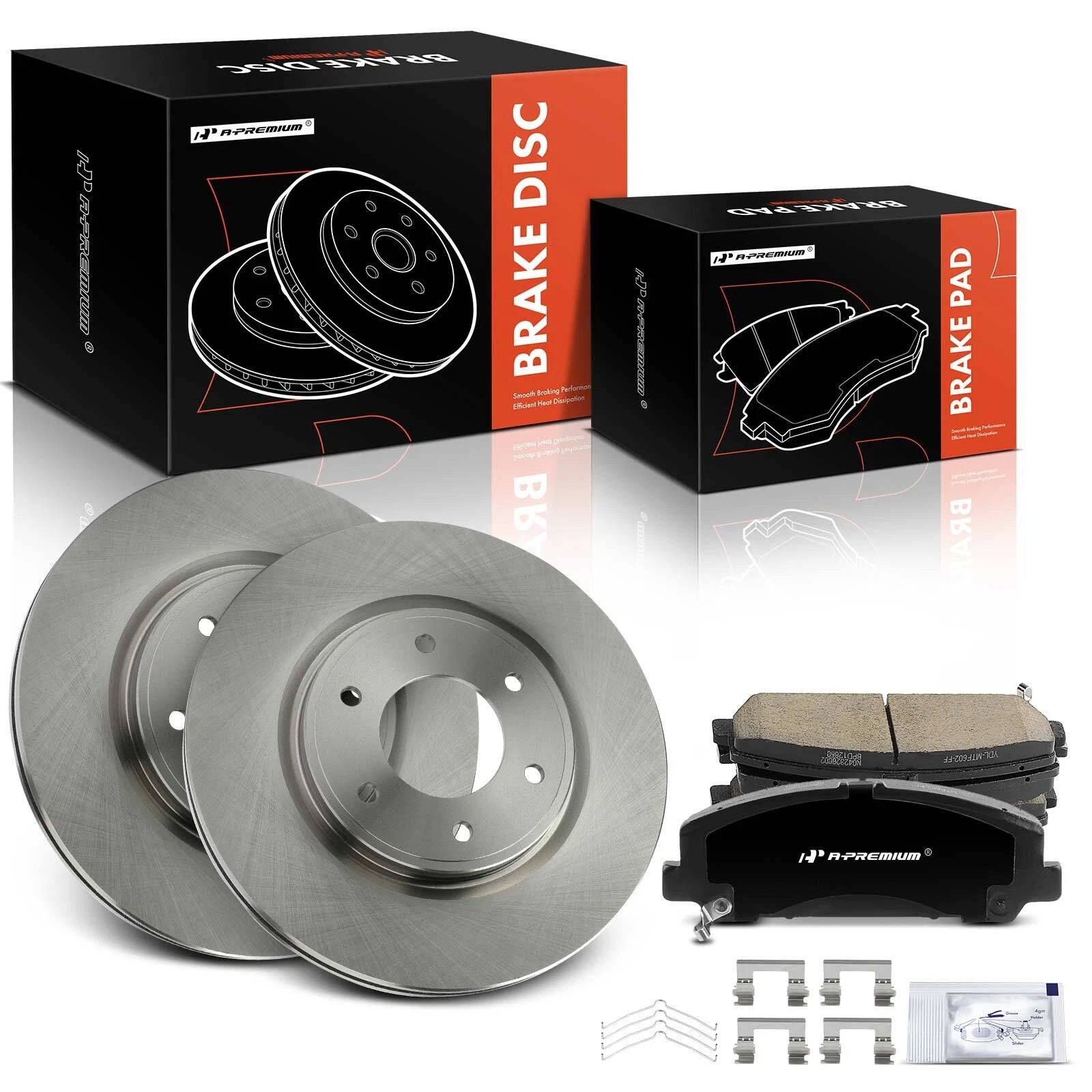 Front Disc Brake Rotors & Ceramic Pads for Nissan Armada (2004–2023)