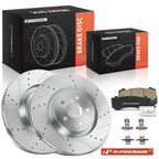 Front Drilled Brake Rotors & Ceramic Pads for Jeep Grand Cherokee (2012–2020)