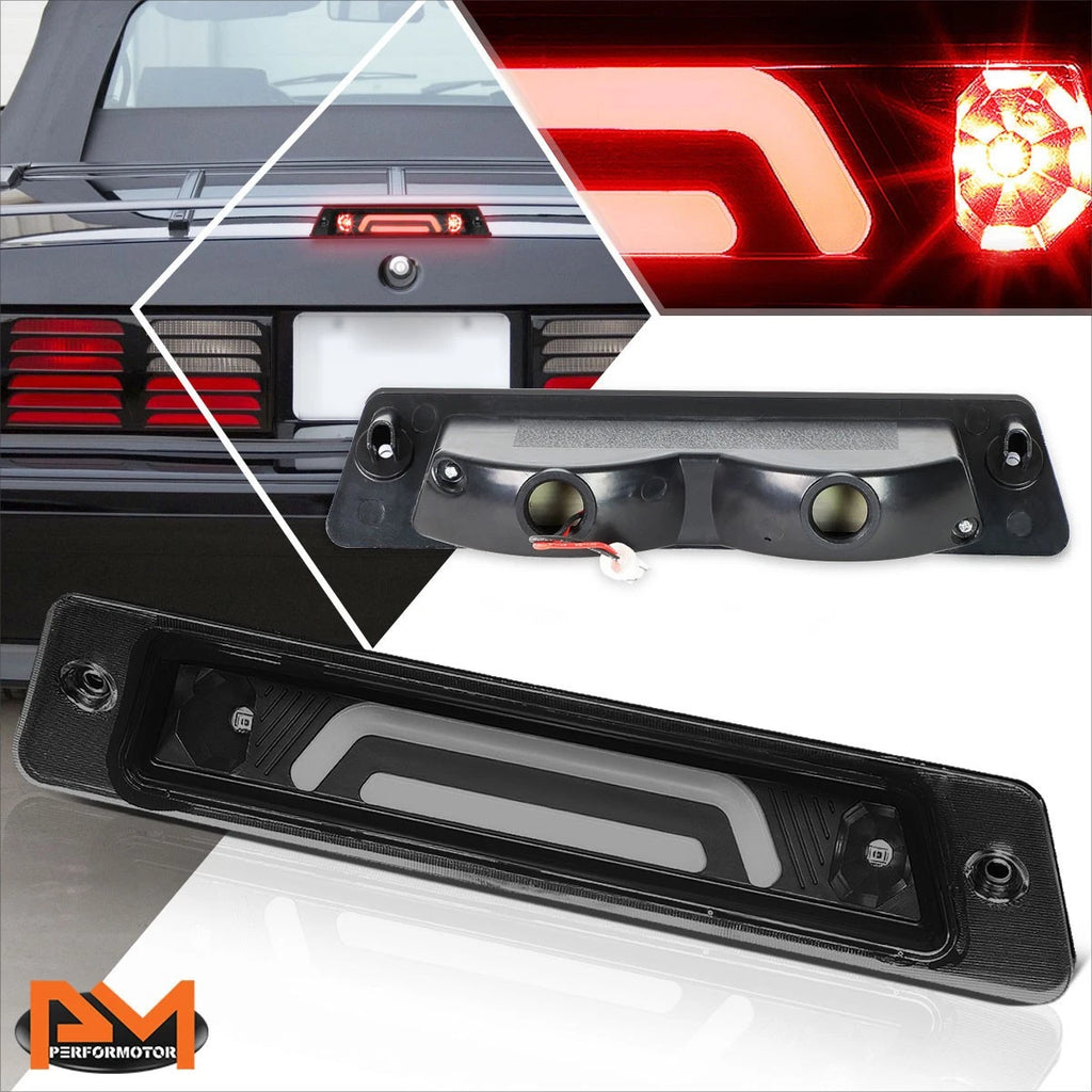 3D LED Bar 3rd Tail Brake Light for Ford Mustang LX (1987–1993) Tinted