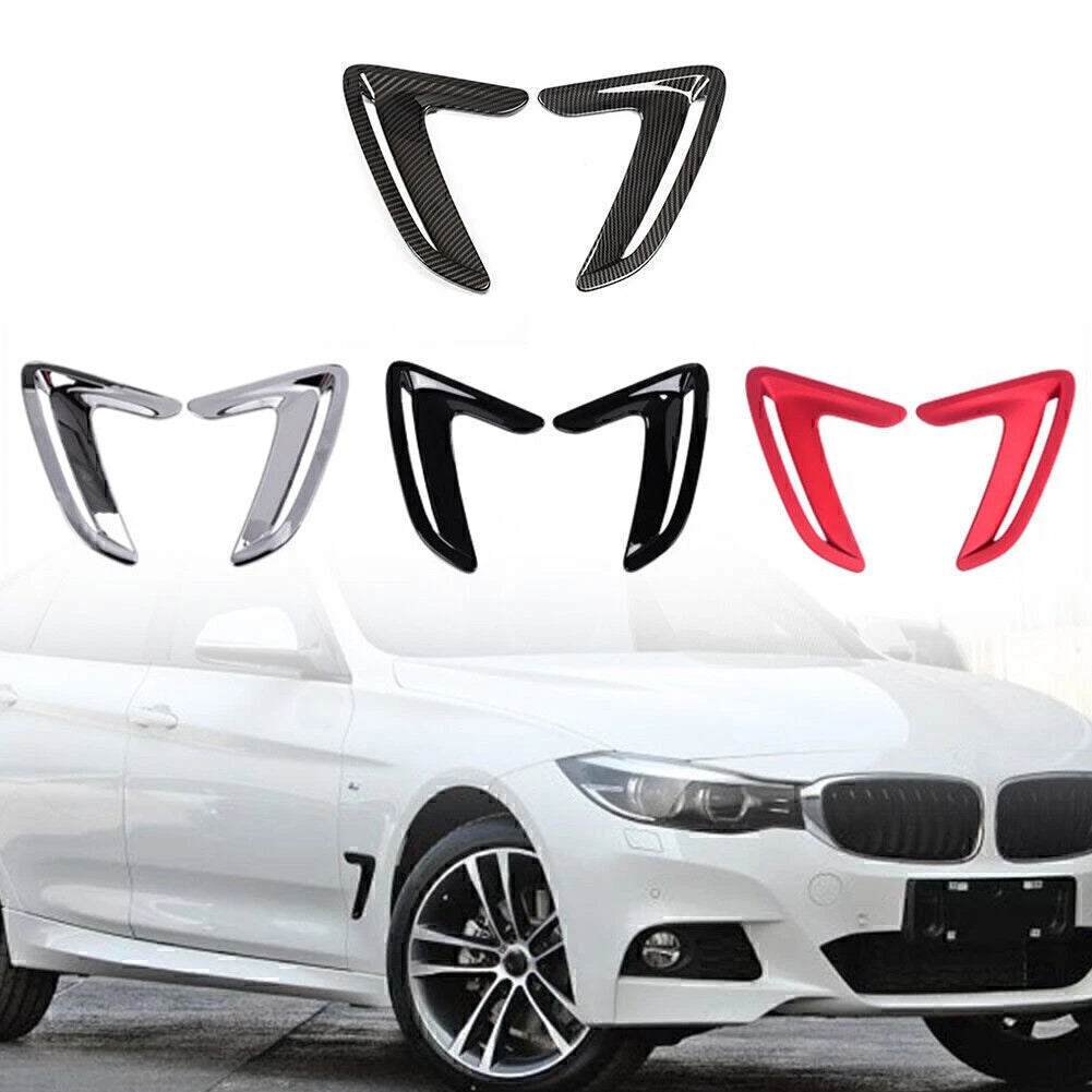 2pcs Side Body Marker Fender Air Wing Vent Trim for BMW 3 Series GT (2013–2017)