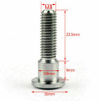 Set of 6 Titan-color M8 x 33mm Brake Rotor Bolts for Suzuki GSXR
