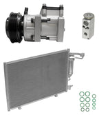 AC Compressor Kit with Condenser for Ford Fiesta 1.6L (2012–2012)