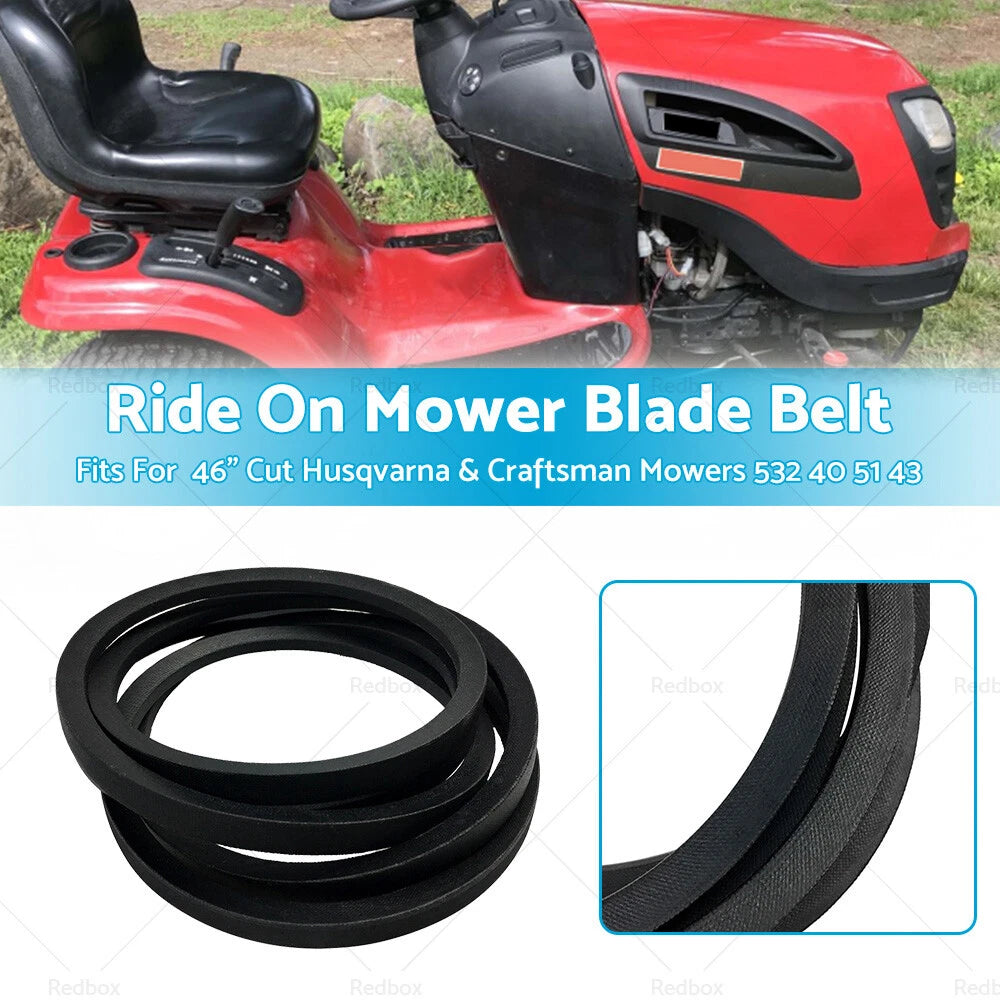 Ride On Mower Blade Belt 46" for Husqvarna Craftsman (532405143)