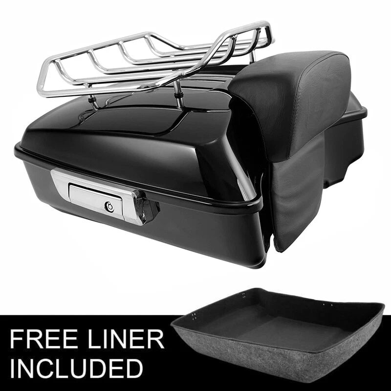 Chopped Trunk Rack Backrest for Harley Touring Road King Street Glide (2014–2026)