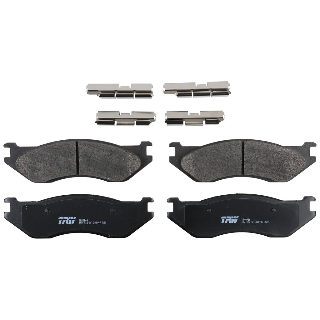 Front Brake Kit 336mm Drilled Disc Rotors & TRW Metallic Pads for Durango Ram 1500 (2019–2023)