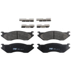 Front Brake Kit 336mm Drilled Disc Rotors & TRW Metallic Pads for Durango Ram 1500 (2019–2023)