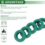 Set of 5 Oil Seal Rotary Shaft Seal 25x33x7mm High Pressure Green for Various Models