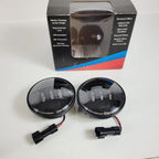 Custom Dynamics 4.5" Probeam LED Passing Lamps Black for Harley (2005–2018)