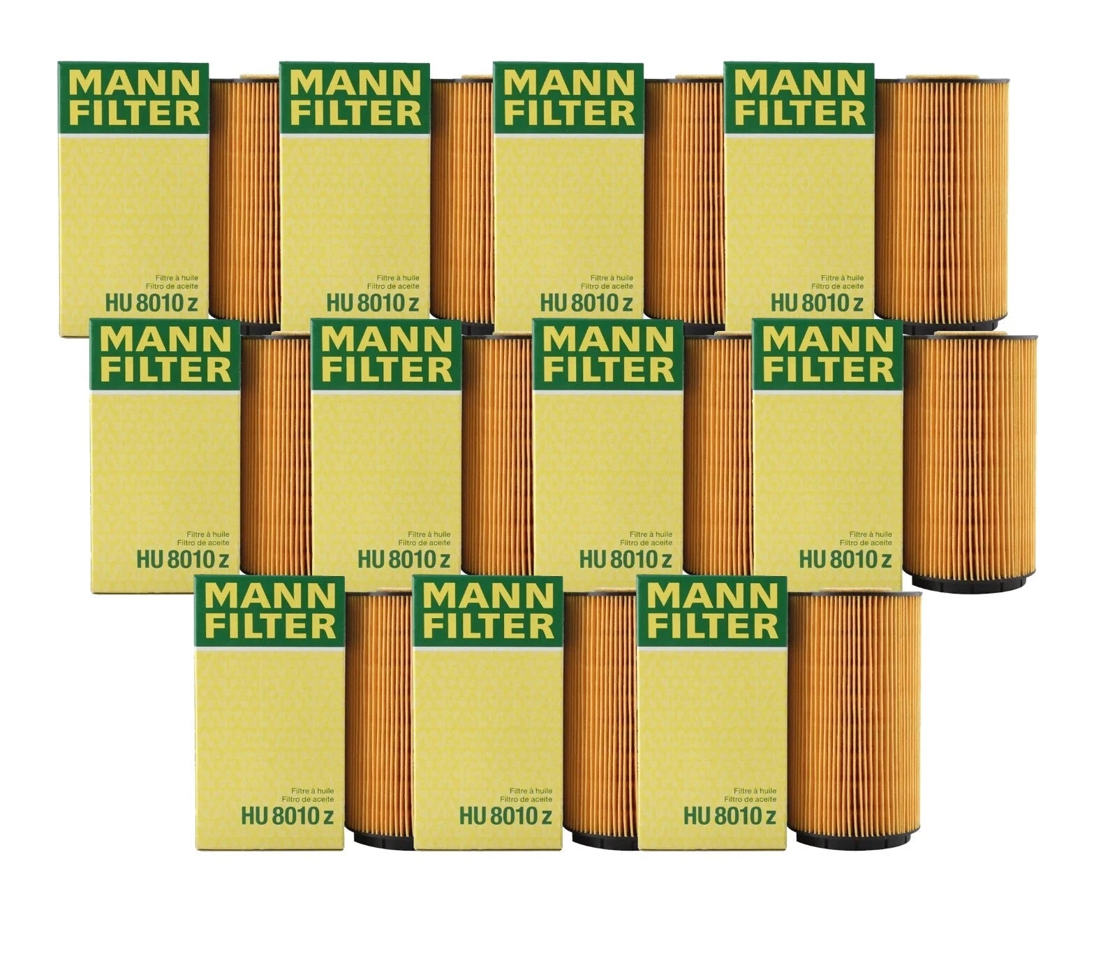 Set of 11 Engine Oil Filters for Audi A8 Quattro (2002–2010)