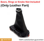 Automatic Shift Boot for Honda Civic (2016–2020) - Leather Synthetic, Gray Stitch