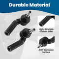 Set of 4 Tie Rod Ends for Ford Focus Escape (2012–2018)