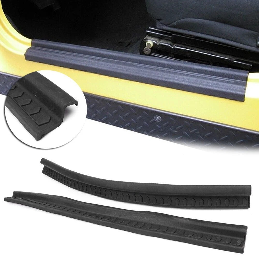 2X Door Sills Scuff Plate Entry Guard Trim for Jeep Wrangler TJ (1997–2006)