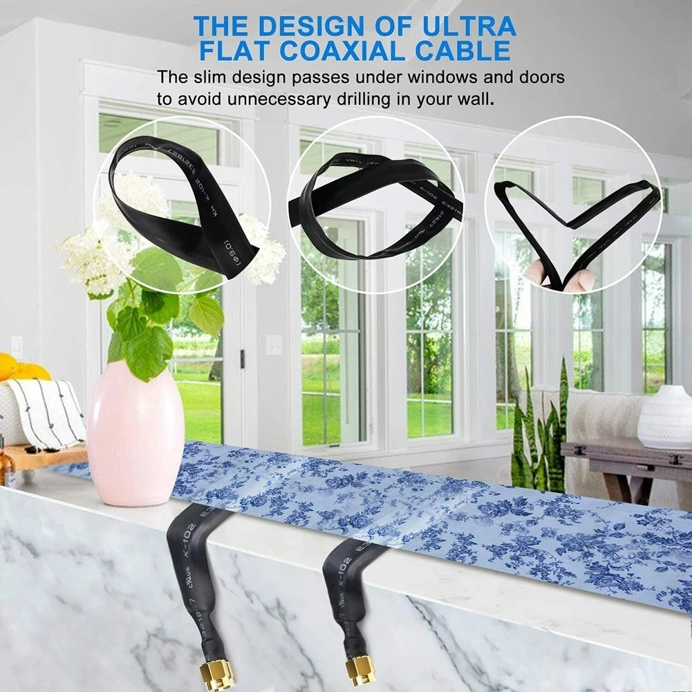 30cm RP-SMA Extension Cable for Indoor Miners Outdoor Antennas (802.11ac)