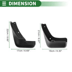 Set of 4 Mud Flaps Splash Guards for Nissan Leaf (2011–2016)
