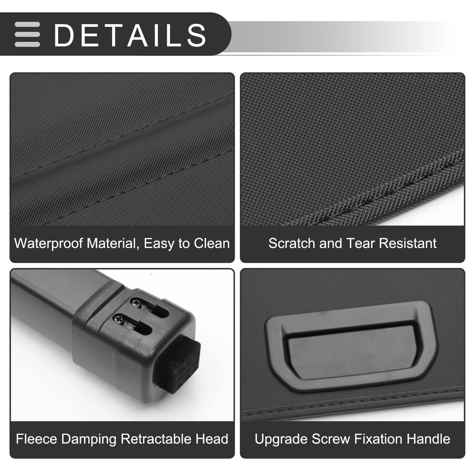 Retractable Cargo Cover for Mitsubishi Eclipse Cross (2018–2024) Gloss Black