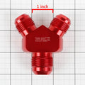 2X 12-AN Male Flare Y-Block Splitter Adapter for Universal